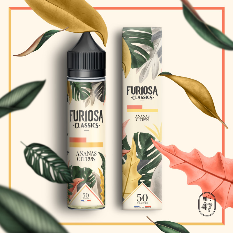 E LIQUIDE FURIOSA CLASSICS ANANAS CITRON 50ML - VAPE 47--alavape.com