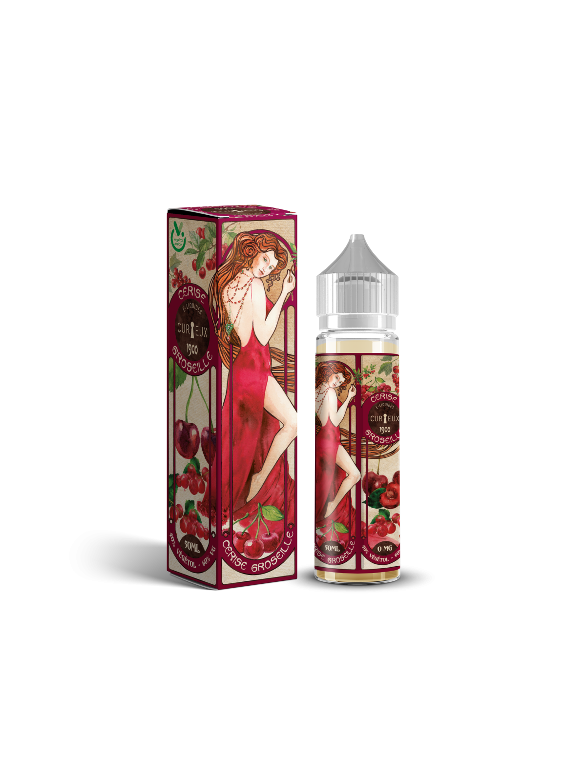 E LIQUIDE ÉDITION 1900 CERISE GROSEILLE 50ML - CURIEUX-Accueil-alavape.com