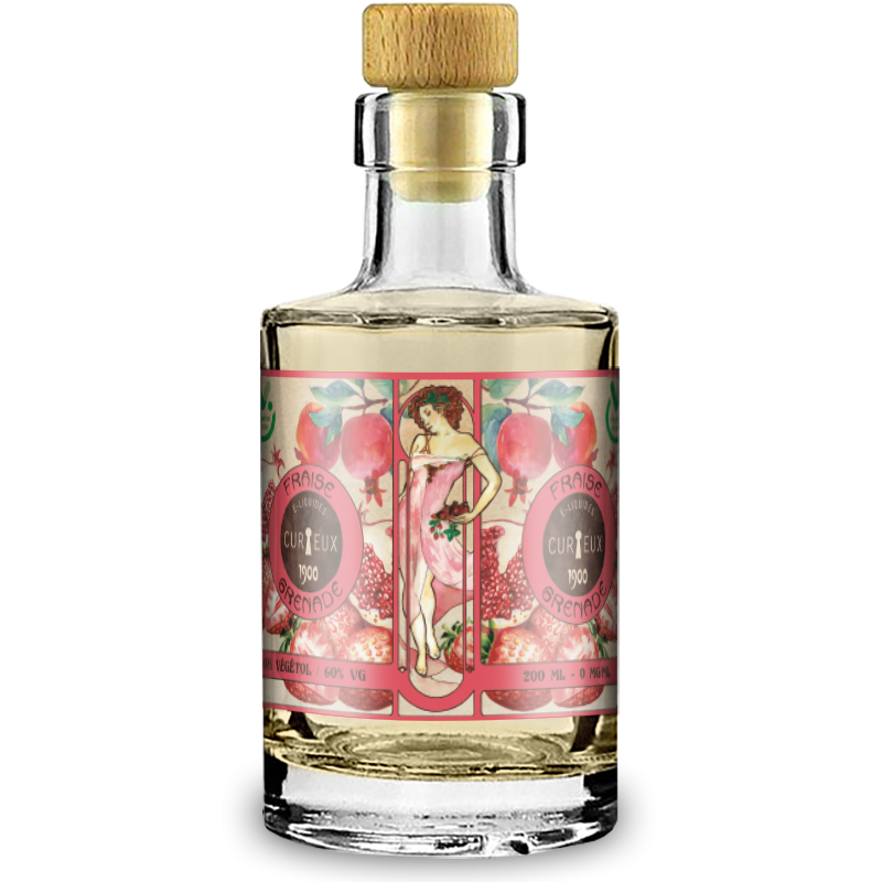 E LIQUIDE ÉDITION 1900 FRAISE GRENADE 200ML - CURIEUX--alavape.com