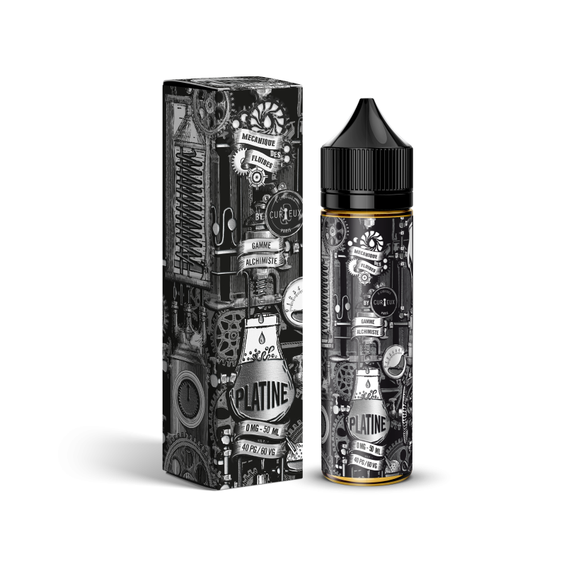 E LIQUIDE ALCHIMISTE - MÉCANIQUE PLATINE 50ML - CURIEUX--alavape.com