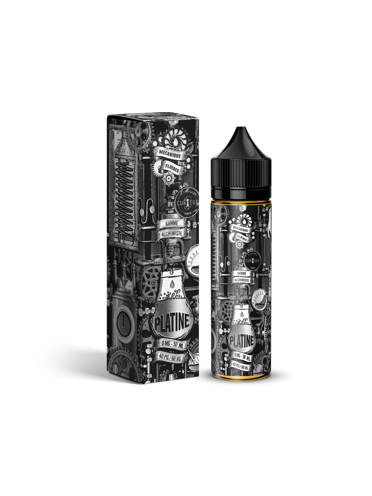 E LIQUIDE ALCHIMISTE - MÉCANIQUE PLATINE 50ML - CURIEUX--alavape.com