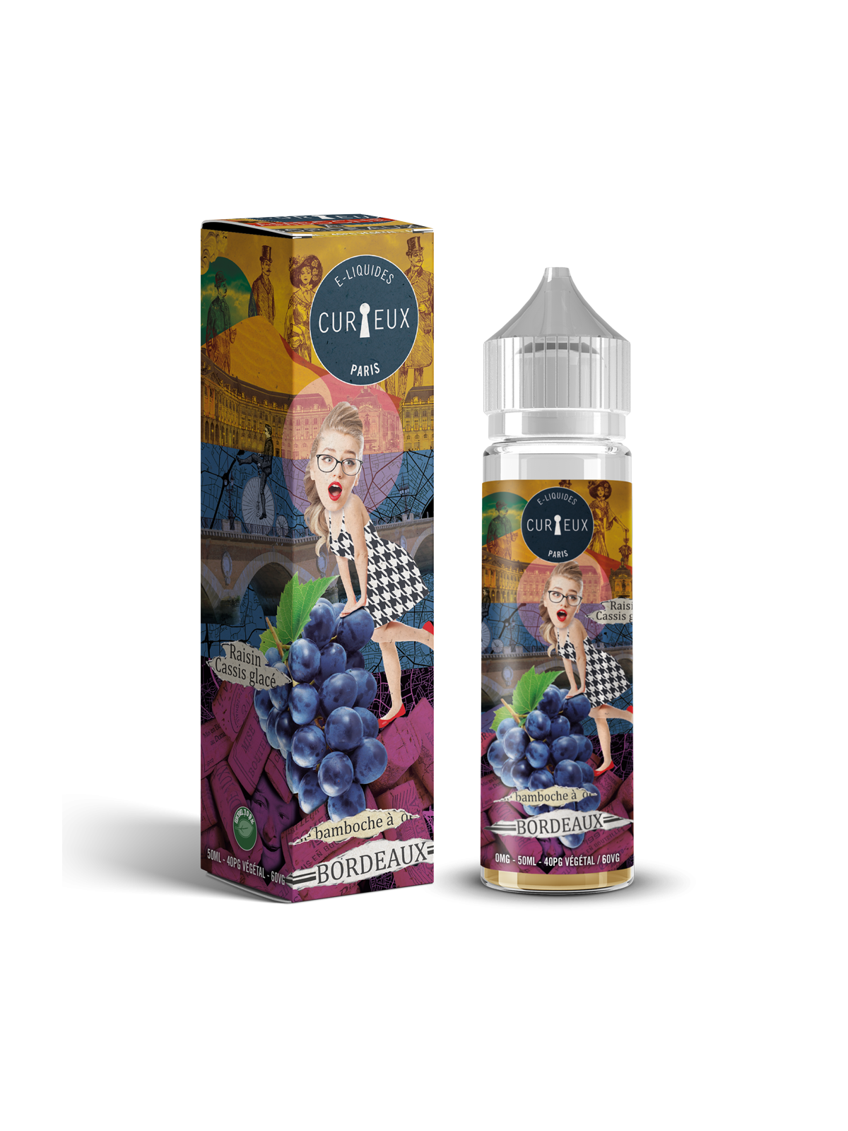 E LIQUIDE HEXAGONE BAMBOCHA À BORDEAUX 50ML - CURIEUX--alavape.com