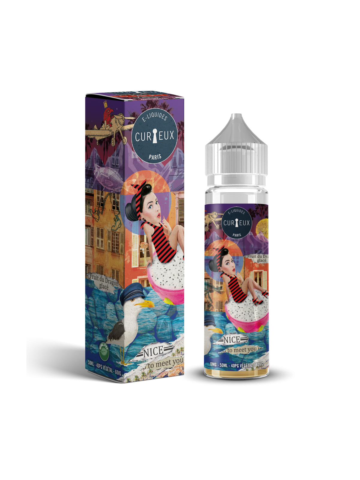 E LIQUIDE HEXAGONE NICE TO MEET YOU 50ML - CURIEUX--alavape.com