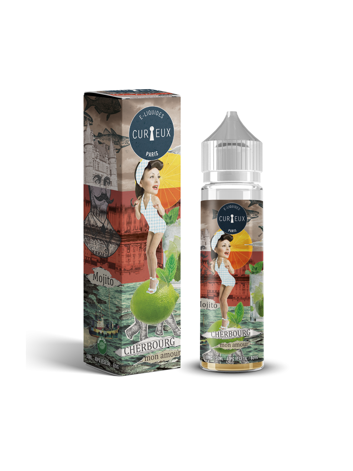 E LIQUIDE HEXAGONE CHERBOURG MON AMOUR 50ML - CURIEUX--alavape.com
