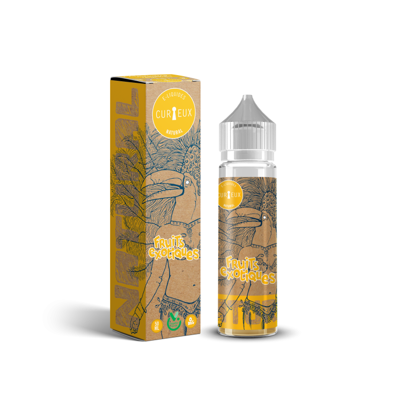 E LIQUIDE NATURAL FRUITS ÉXOTIQUES 50ML - CURIEUX--alavape.com