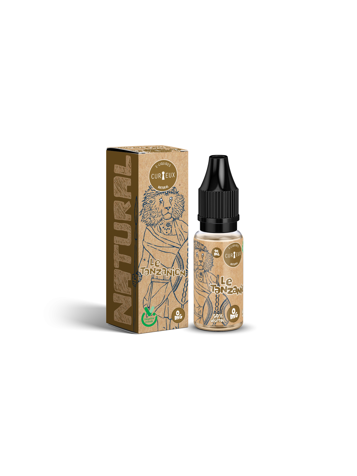 E LIQUIDE NATURAL TANZANIEN 10ML - CURIEUX--alavape.com