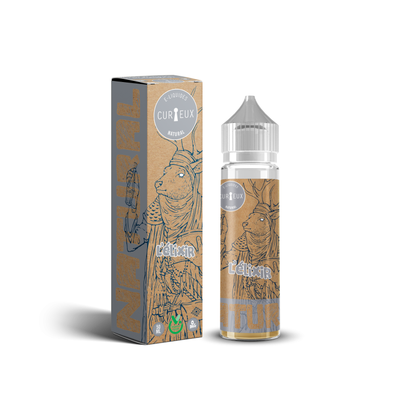 E LIQUIDE NATURAL ÉLIXIR 50ML - CURIEUX--alavape.com