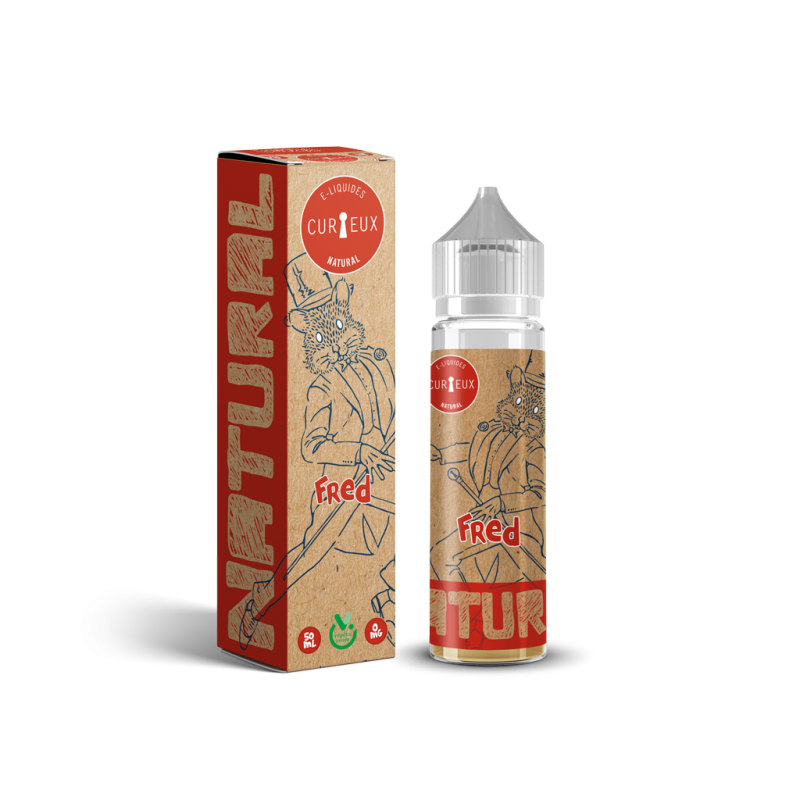 E LIQUIDE NATURAL FRED 50ML - CURIEUX--alavape.com