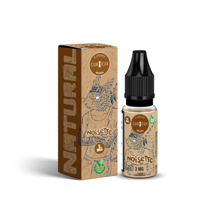 E LIQUIDE NATURAL NOISETTE 10ML - CURIEUX--alavape.com