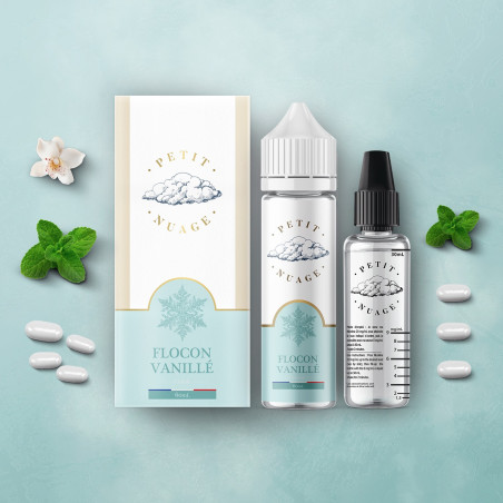 E LIQUIDE PETIT NUAGE FLOCON VANILLÉ 60ML - LEVEST--alavape.com