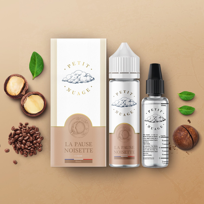 E LIQUIDE PETIT NUAGE PAUSE NOISETTE 60ML - LEVEST--alavape.com