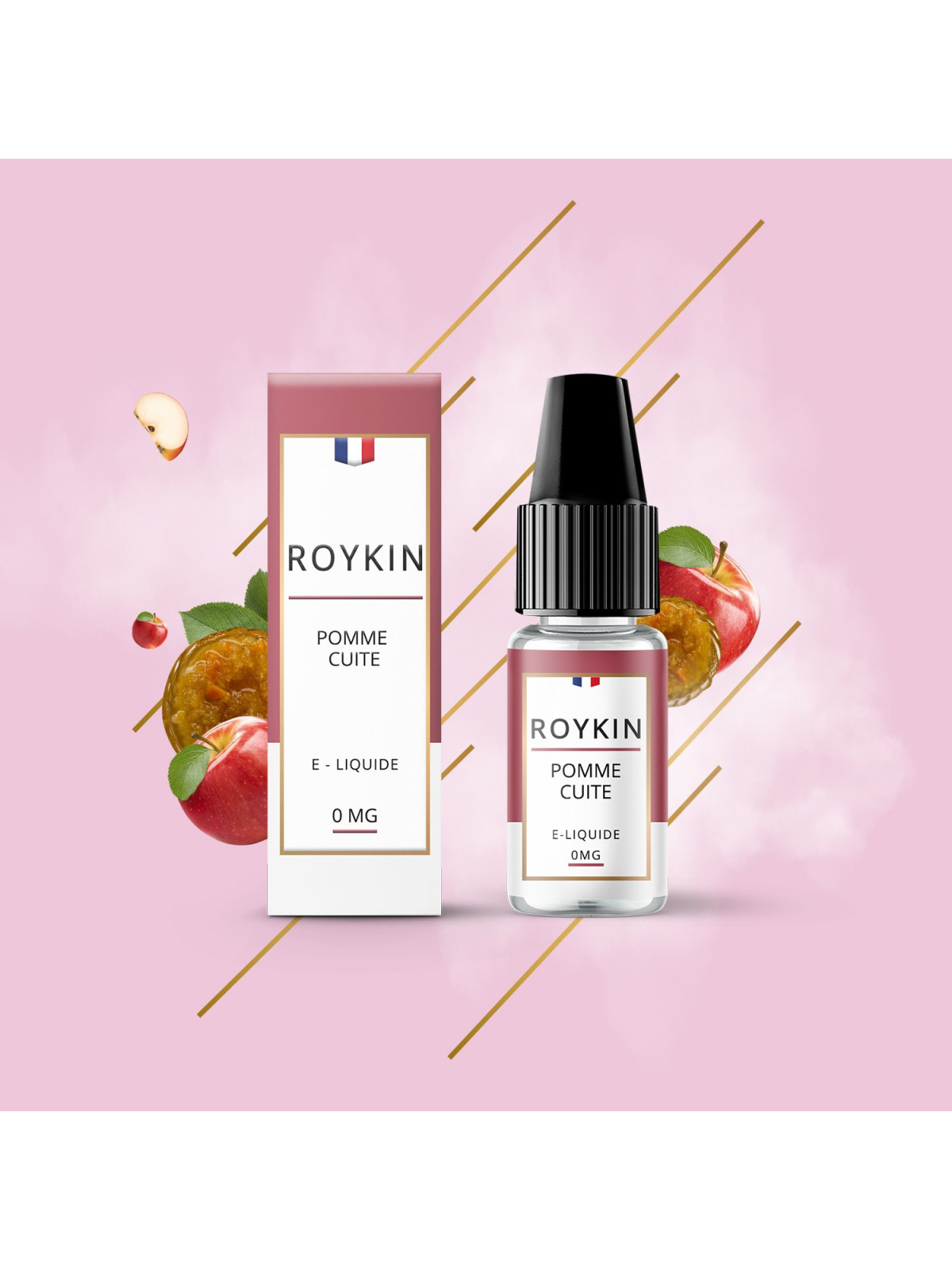 E LIQUIDE ROYKIN POMME CUITE 10ML - LEVEST--alavape.com