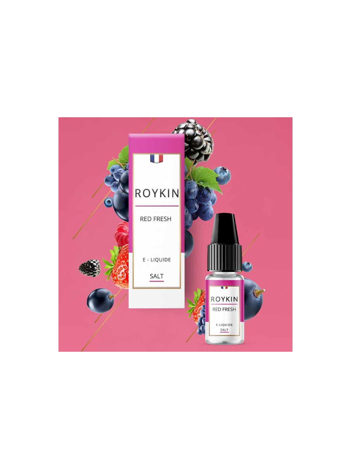 E LIQUIDE ROYKIN RED FRESH 10ML SEL DE NICOTINE - LEVEST--alavape.com