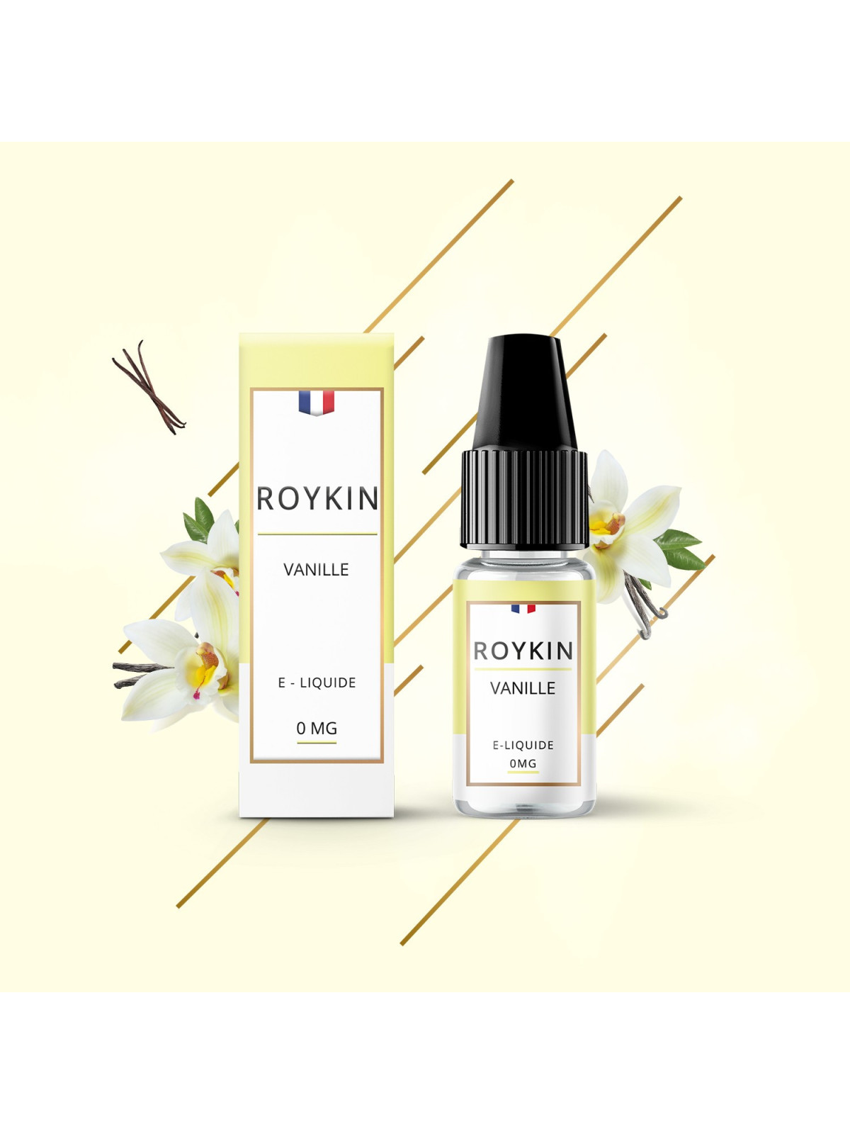 E LIQUIDE ROYKIN VANILLE 10ML - LEVEST--alavape.com
