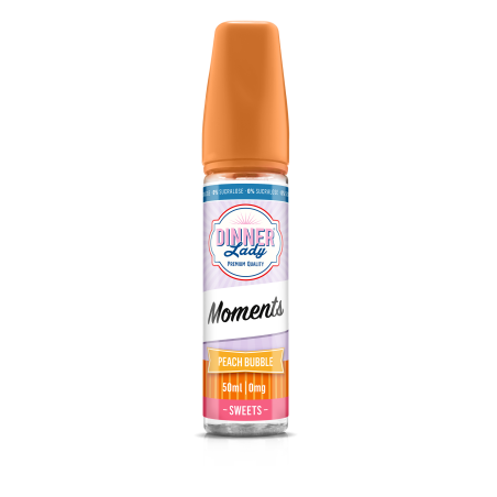 E LIQUIDE PEACH BUBBLE 50ML - DINNER LADY--alavape.com