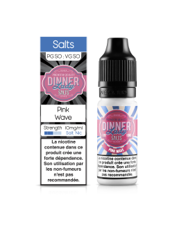 E LIQUIDE PINK WAVE 10ML SEL DE NICOTINE - DINNER LADY--alavape.com
