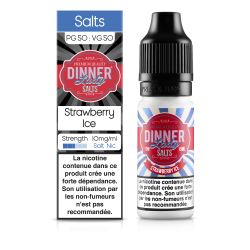 E LIQUIDE STARWBERRY ICE 10ML SEL DE NICOTINE - DINNER LADY--alavape.com