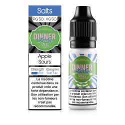 E LIQUIDE APPLE SOURS 10ML SEL DE NICOTINE - DINNER LADY--alavape.com