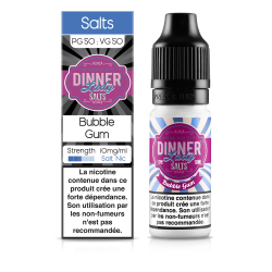 E LIQUIDE BUBBLE GUM 10ML SEL DE NICOTINE - DINNER LADY--alavape.com