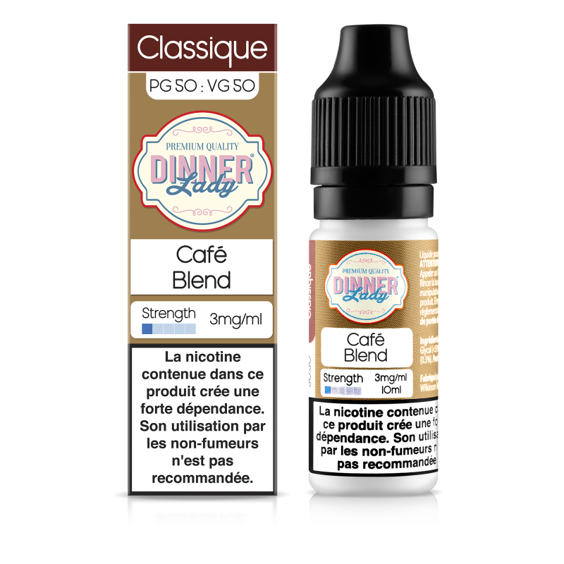E LIQUIDE CAFÉ BLEND 10ML - DINNER LADY--alavape.com
