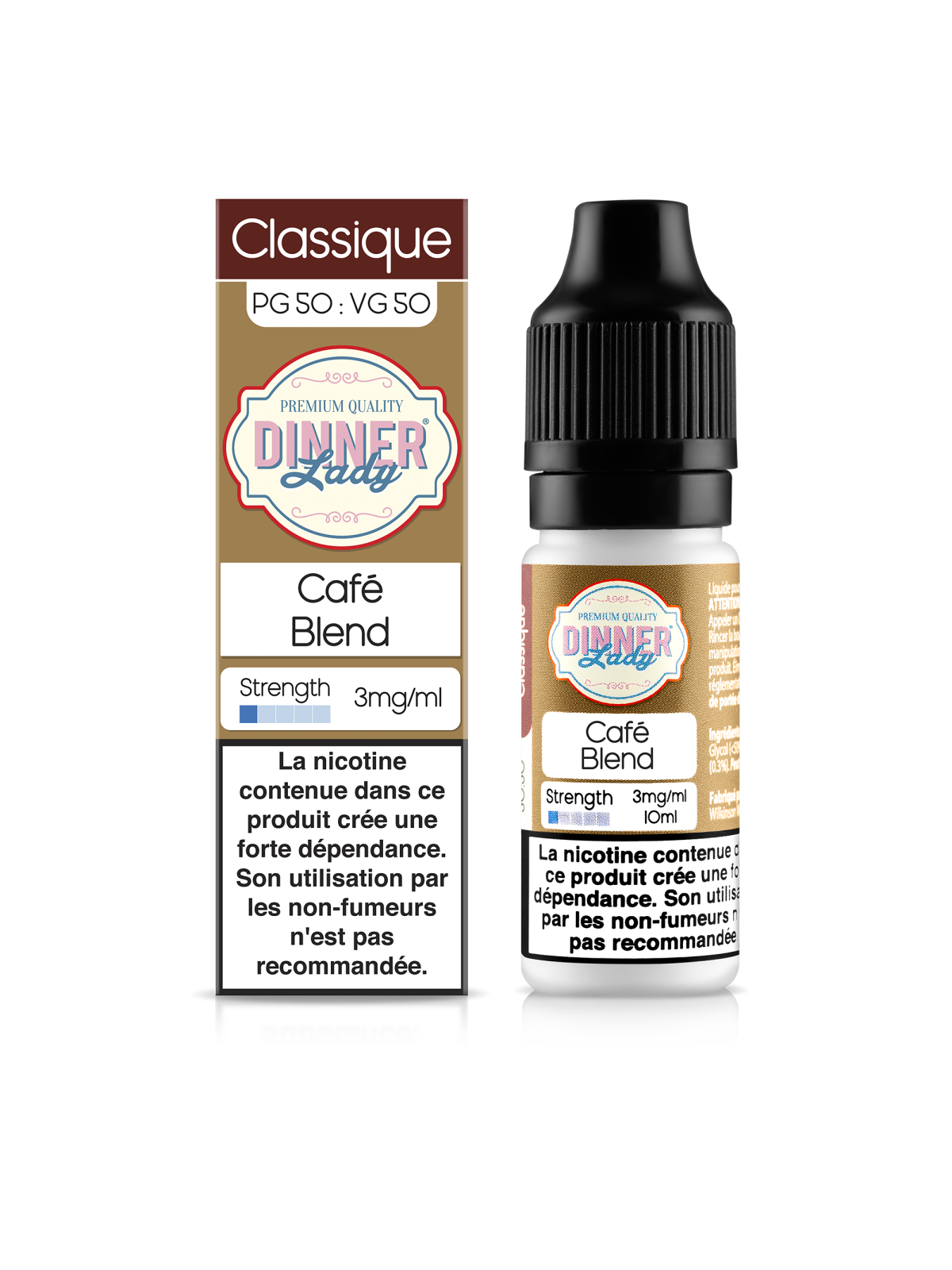 E LIQUIDE CAFÉ BLEND 10ML - DINNER LADY--alavape.com