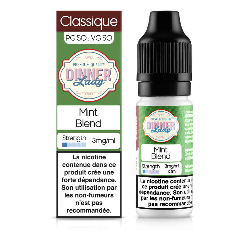 E LIQUIDE MINT BLEND 10ML - DINNER LADY--alavape.com