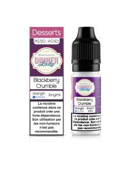 E LIQUIDE BLACKBERRY CRUMBLE 10ML - DINNER LADY--alavape.com