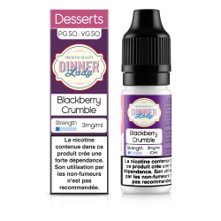 E LIQUIDE BLACKBERRY CRUMBLE 10ML - DINNER LADY--alavape.com