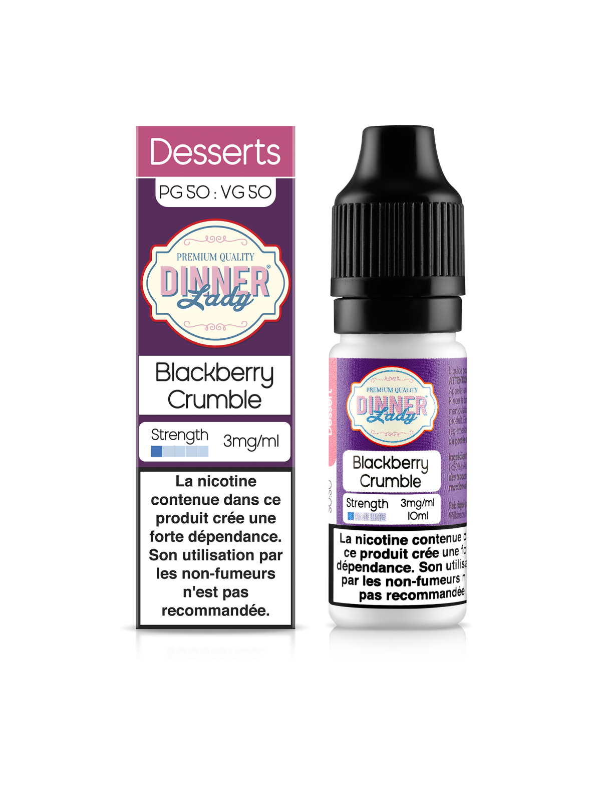 E LIQUIDE BLACKBERRY CRUMBLE 10ML - DINNER LADY--alavape.com