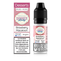 E LIQUIDE STRAWBERRY MACAROON 10ML - DINNER LADY--alavape.com