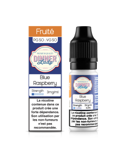 E LIQUIDE BLUE RASPBERRY 10ML - DINNER LADY--alavape.com