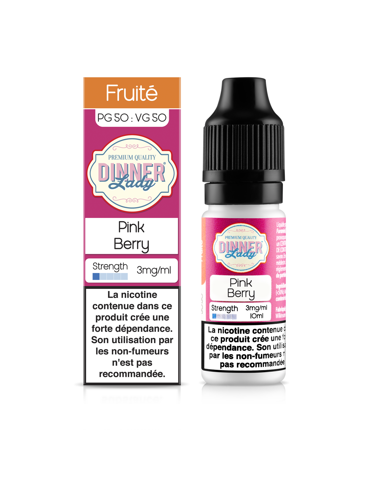 E LIQUIDE PINK BERRY 10ML - DINNER LADY--alavape.com