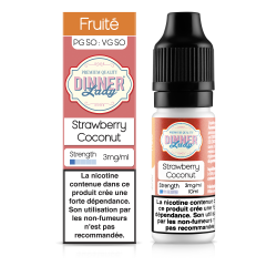 E LIQUIDE STRAWBERRY COCONUT 10ML - DINNER LADY--alavape.com