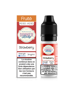 E LIQUIDE STRAWBERRY 10ML - DINNER LADY--alavape.com