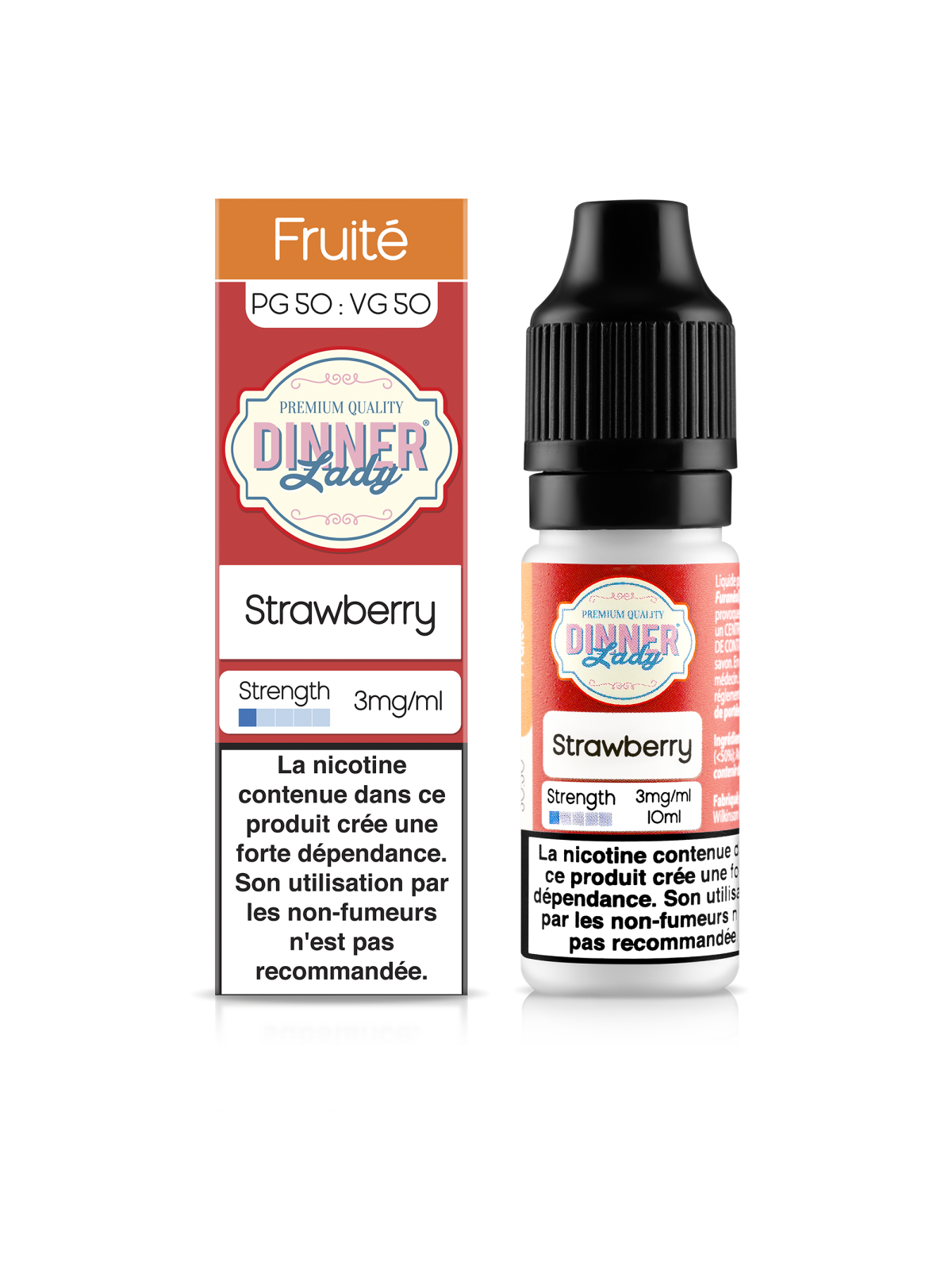 E LIQUIDE STRAWBERRY 10ML - DINNER LADY--alavape.com