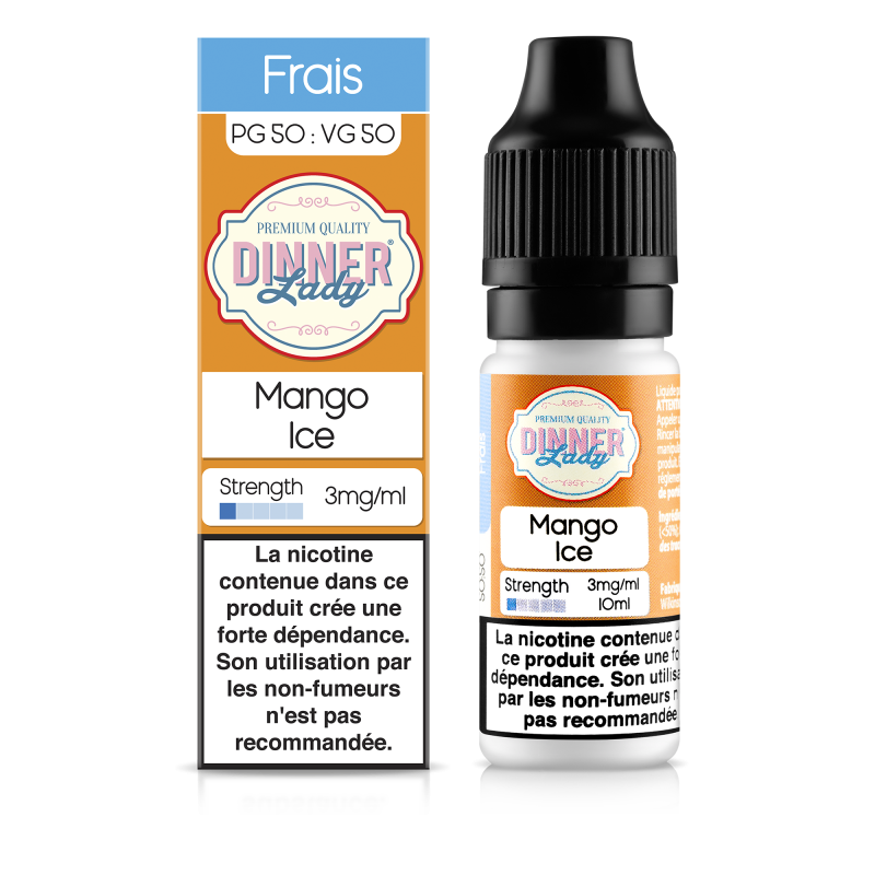 E LIQUIDE MANGO ICE 10ML - DINNER LADY--alavape.com