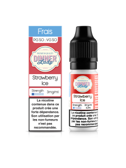 E LIQUIDE STRAWBERRY ICE 10ML - DINNER LADY--alavape.com
