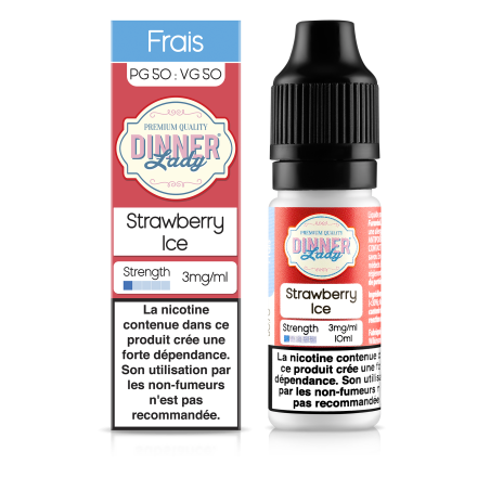 E LIQUIDE STRAWBERRY ICE 10ML - DINNER LADY--alavape.com