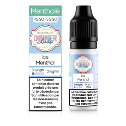 E LIQUIDE ICE MENTHOL 10ML - DINNER LADY--alavape.com