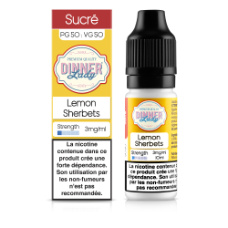 E LIQUIDE LEMON SHERBETS 10ML - DINNER LADY--alavape.com