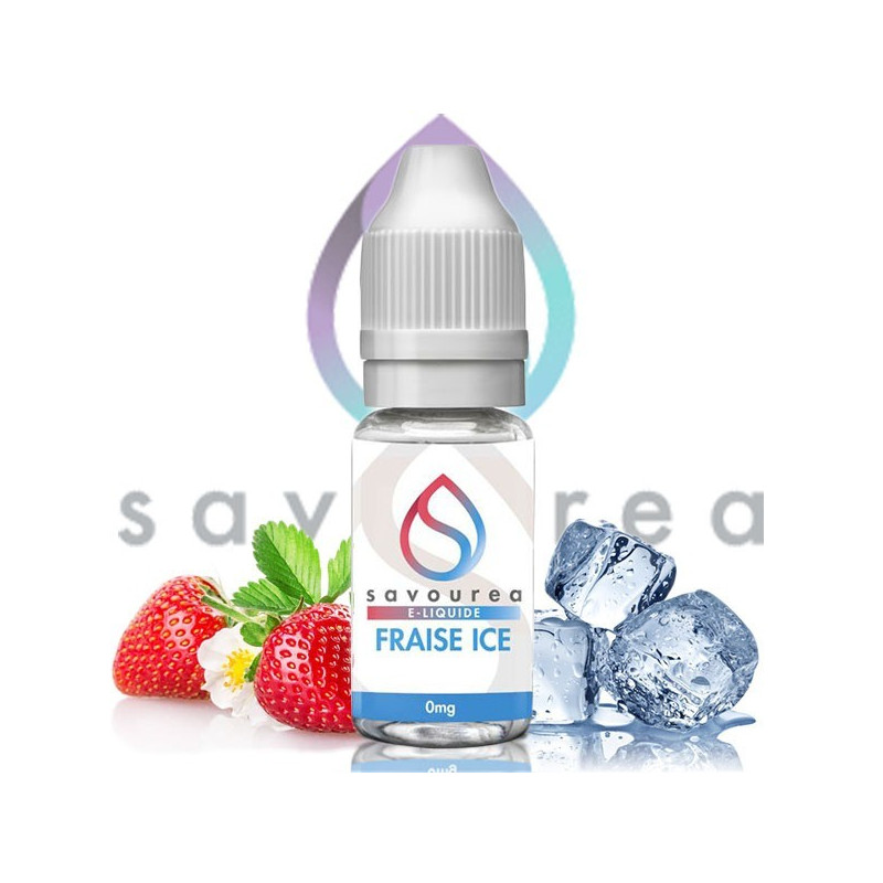 E LIQUIDE FRAISE ICE 10ML - SAVOUREA--alavape.com