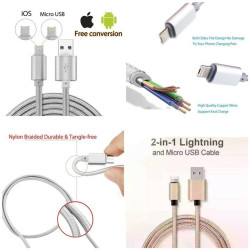 USB RÉVERSIBLE POUR ANDROID & IPHONE-Accessoires-alavape.com
