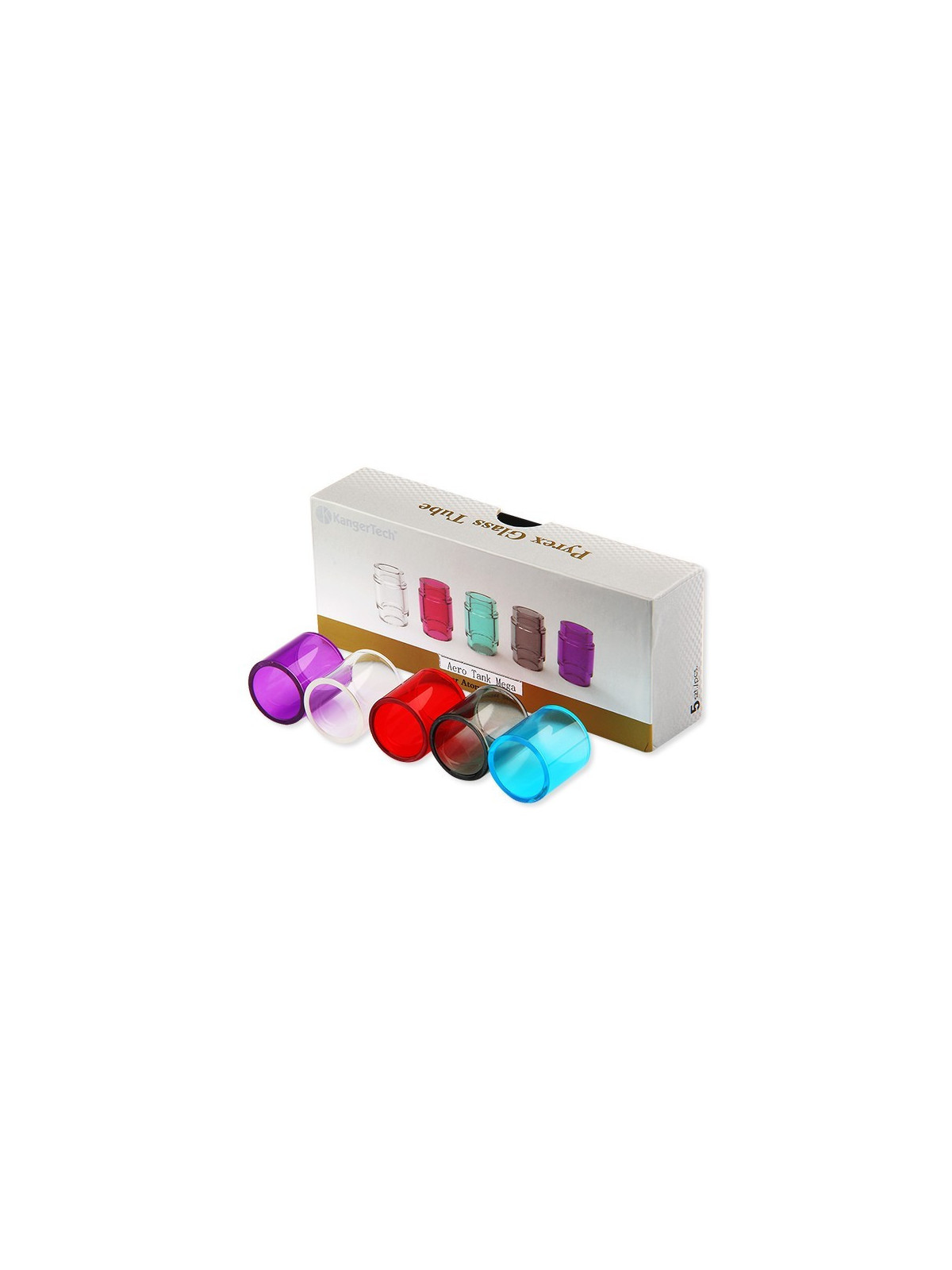 GLASS MEGA ARTOTANK MEGA GENITANK 5PCS - KANGERTECH-Ecigarettes-alavape.com
