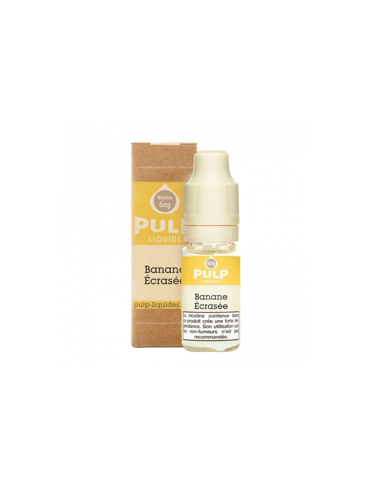 E LIQUIDE BANANE ECRASEE 10ML - PULP--alavape.com