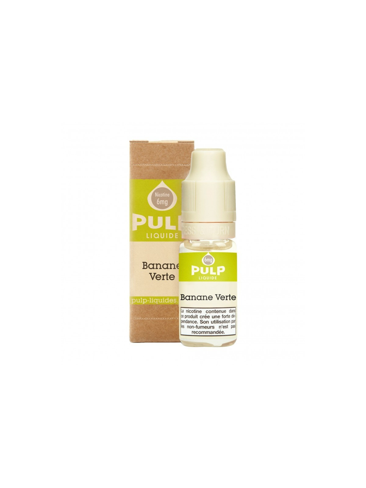E LIQUIDE BANANE VERTE 10ML - PULP--alavape.com