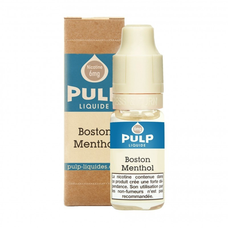 E LIQUIDE BOSTON MENTHOL 10ML - PULP--alavape.com