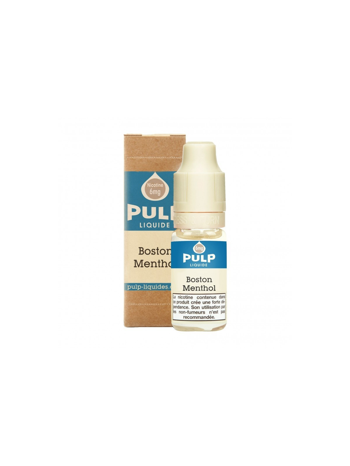 E LIQUIDE BOSTON MENTHOL 10ML - PULP--alavape.com