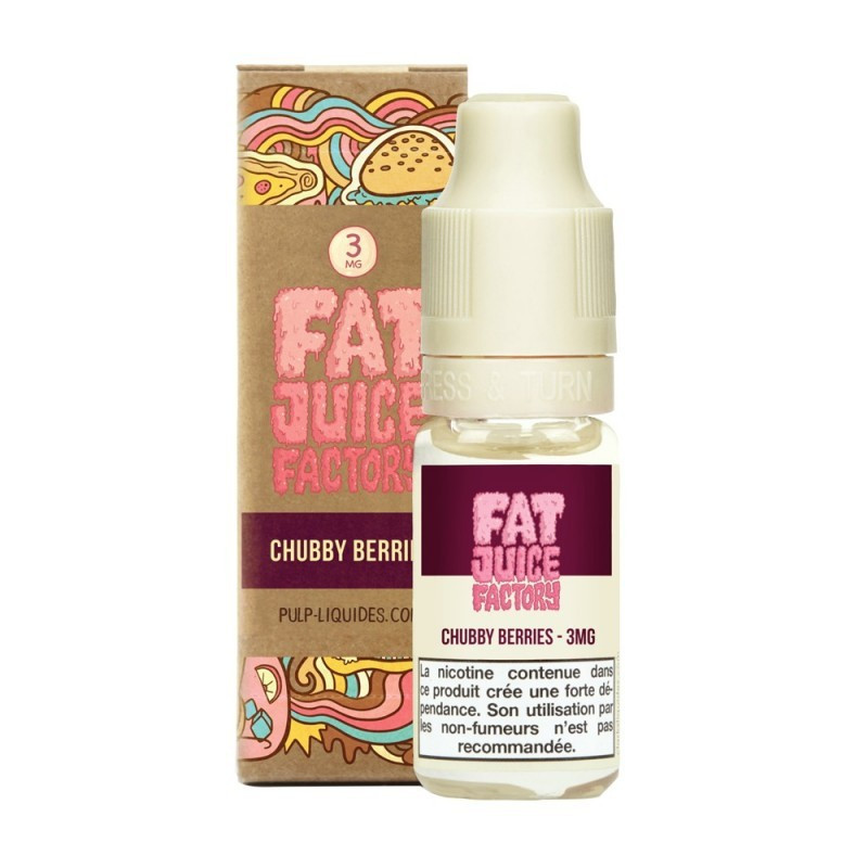 E LIQUIDE CHUBBY BERRIES 10ML - FAT JUICE FACTORY PULP--alavape.com