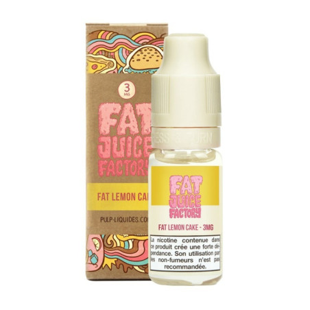 E LIQUIDE FAT LEMON CAKE 10ML - FAT JUICE FACTORY PULP--alavape.com