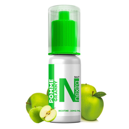 E LIQUIDE POMME GRANNY SELS DE NICOTINE 10ML - NEXTRA N+--alavape.com